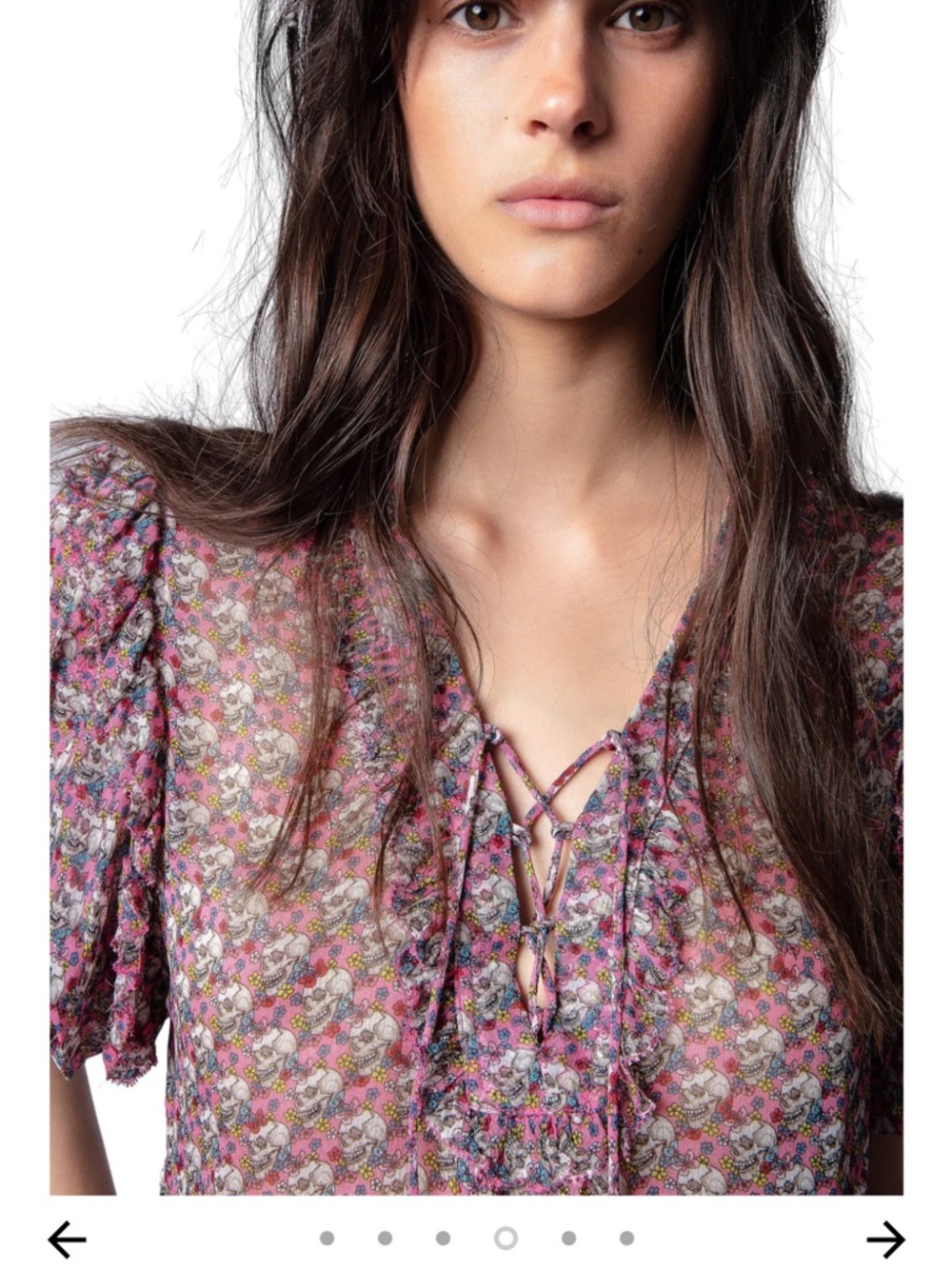 Zadig & Voltaire Thrill Mousseline print size xs